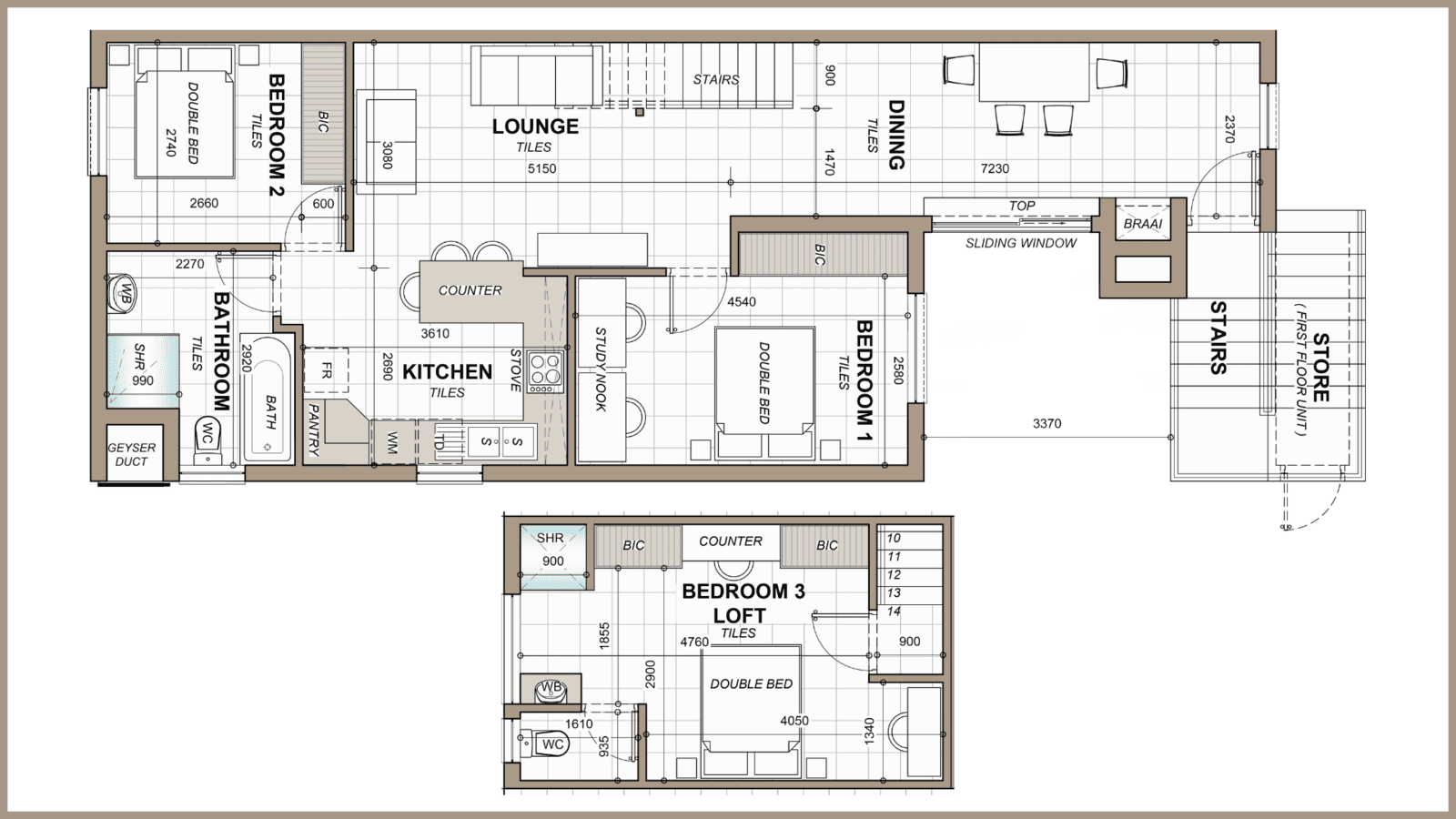 Type B1 First Floor Plan