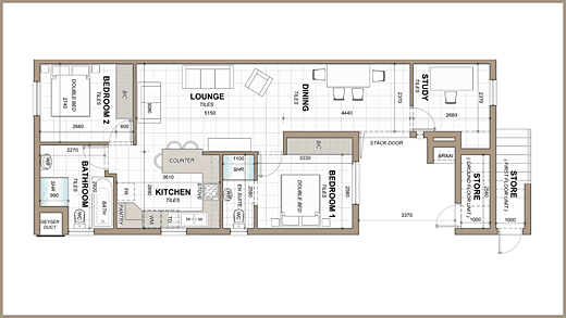 Type A Ground Floor Plan